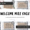 The Welcome Mat SVG Bundle - Door Mat SVG - Instant Download Cricut - Instant Download Silhouette - Home Decor SVG